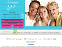 Tablet Screenshot of gorthodontics.com